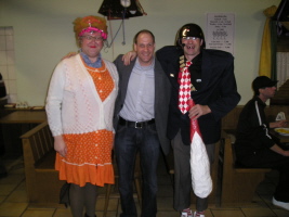 Freunde treffen sich in Albertshofen 2008. Wolfgang Düringer, Otmar Schraud, Otmar Schmelzer.